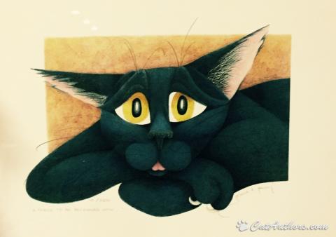 Home hot Sweet Home Jamie S Perry Signed Lithograph Numbered Cat Lover's Art 21x16.5